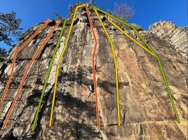 Climbing area Velká (Vltavská žula)